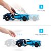 CaDA Block Sports 509 23cm Longest Blue Kit, 6-Way, Battery-Free, Pull-Back Car, Car, Pieces, Side, Self-Propelled,