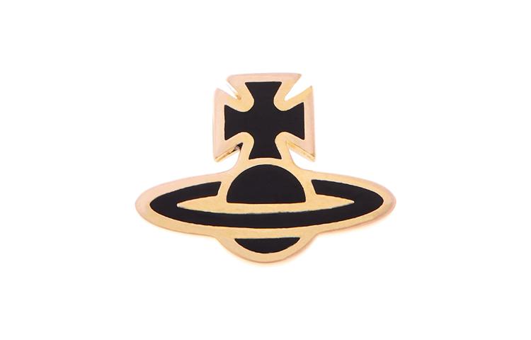 VIVIENNE WESTWOOD Латунные Серьги Мужские Черные 62010149R-Золото