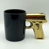 320ml Creative Mug Desert Eagle Cup Handle Coffee Mug 3D Thin Shell Embossed Handle Pistol Mugs Coffee Cups Novelty Funny Gifts