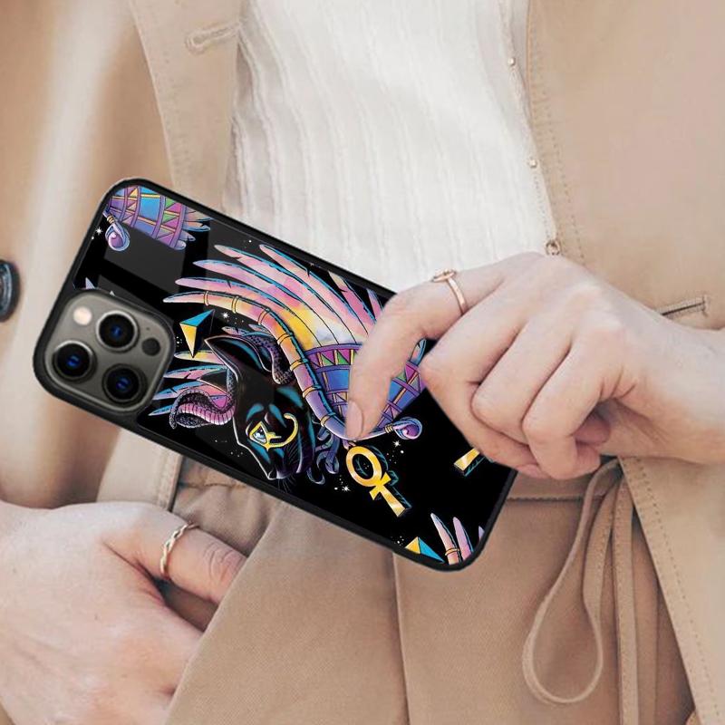 Египет Нефертити Анубис Анх Фараон Магнитный Чехол для Телефона ДЛЯ APPLE iPhone 17 Air 16 14 13 12 Pro Max 15 Plus MagSafe Чехол