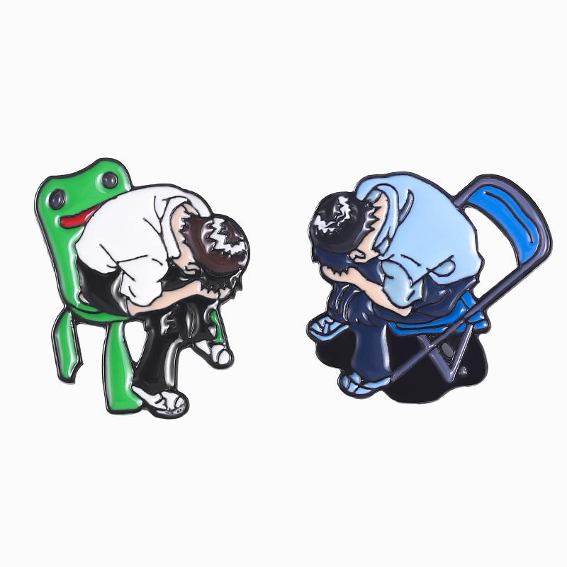 3pcs/set Cartoon Anime Movie Role Brooch Enamel Pins Custom Film Peripheral Souvenir Badges Clothes Lapel Gift for Friend