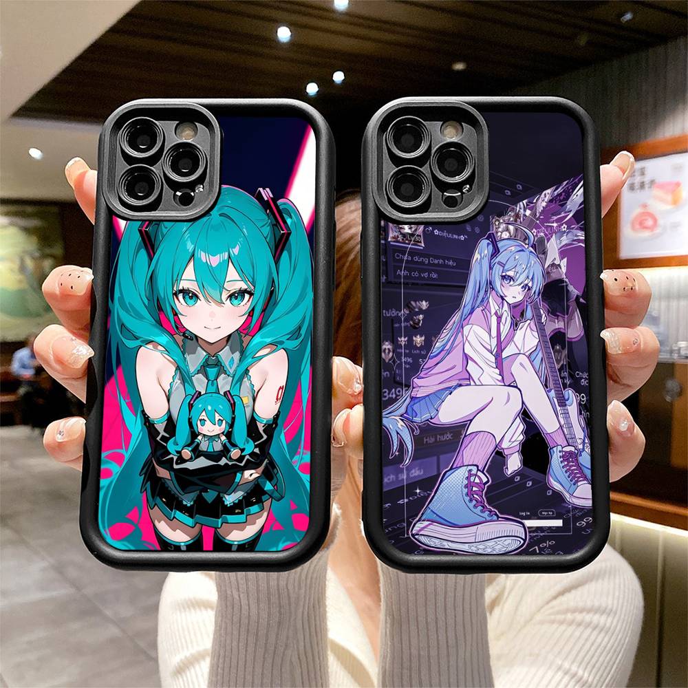 H-Hatsune M-Miku Аниме Силиконовый Мягкий Чехол Для Телефона Для IPhone 17 Pro Max 16 Pro 15 14 13 12 11 17 Air 16E Plus Мягкий Чехол