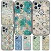 Чехол с приглушенной марокканской мозаикой для iPhone 15 16 14 13 12 11 Pro Max Plus X XR XS 12 13 Mini Аксессуары