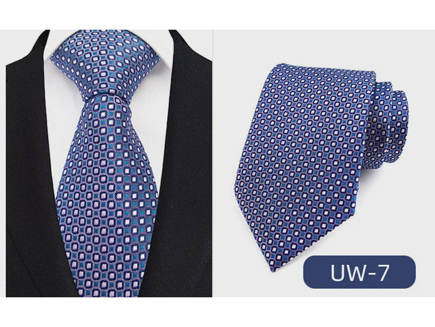 Мужской галстук из полиэстера для бизнеса, свадьбы, повседневного ношения, для жениха и шафера