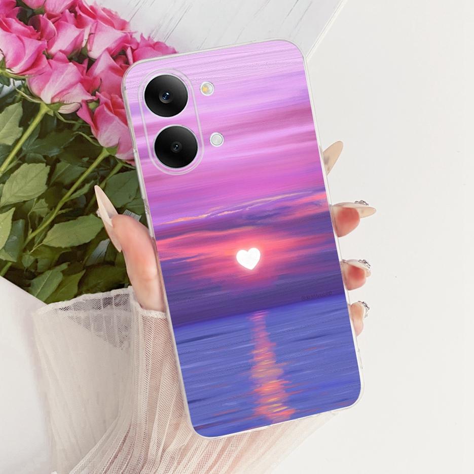 Чехол для Xiaomi Redmi Turbo 5 Max Милый Кот Цветы Расписной Чехол Мягкий Тонкий Чехол для Телефона Для Xiaomi Redmi Turbo 5 Turbo5 Max Fundas