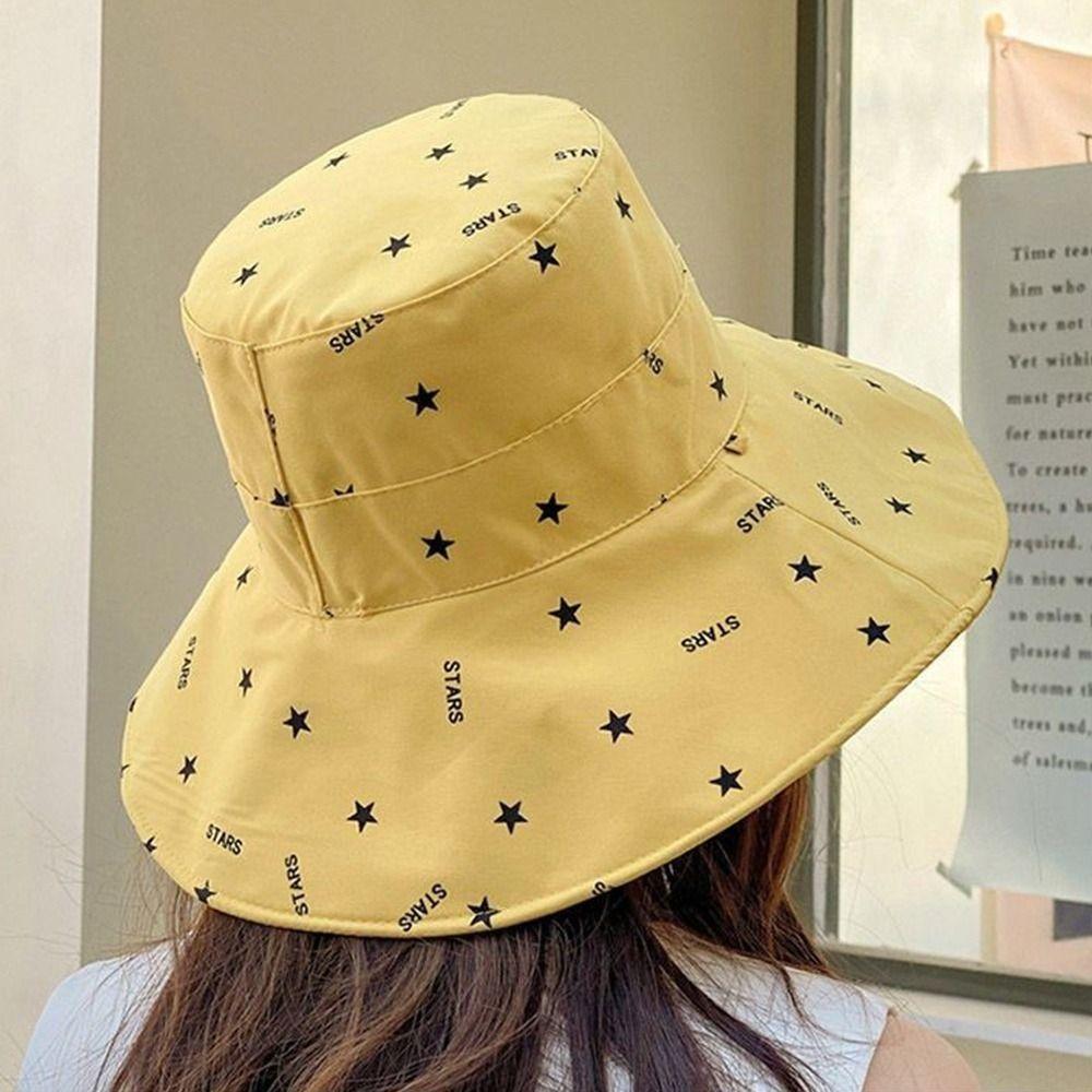 Sunscreen Bucket Hat Print Fishermen Cap Fashion Panama Hat Outdoor