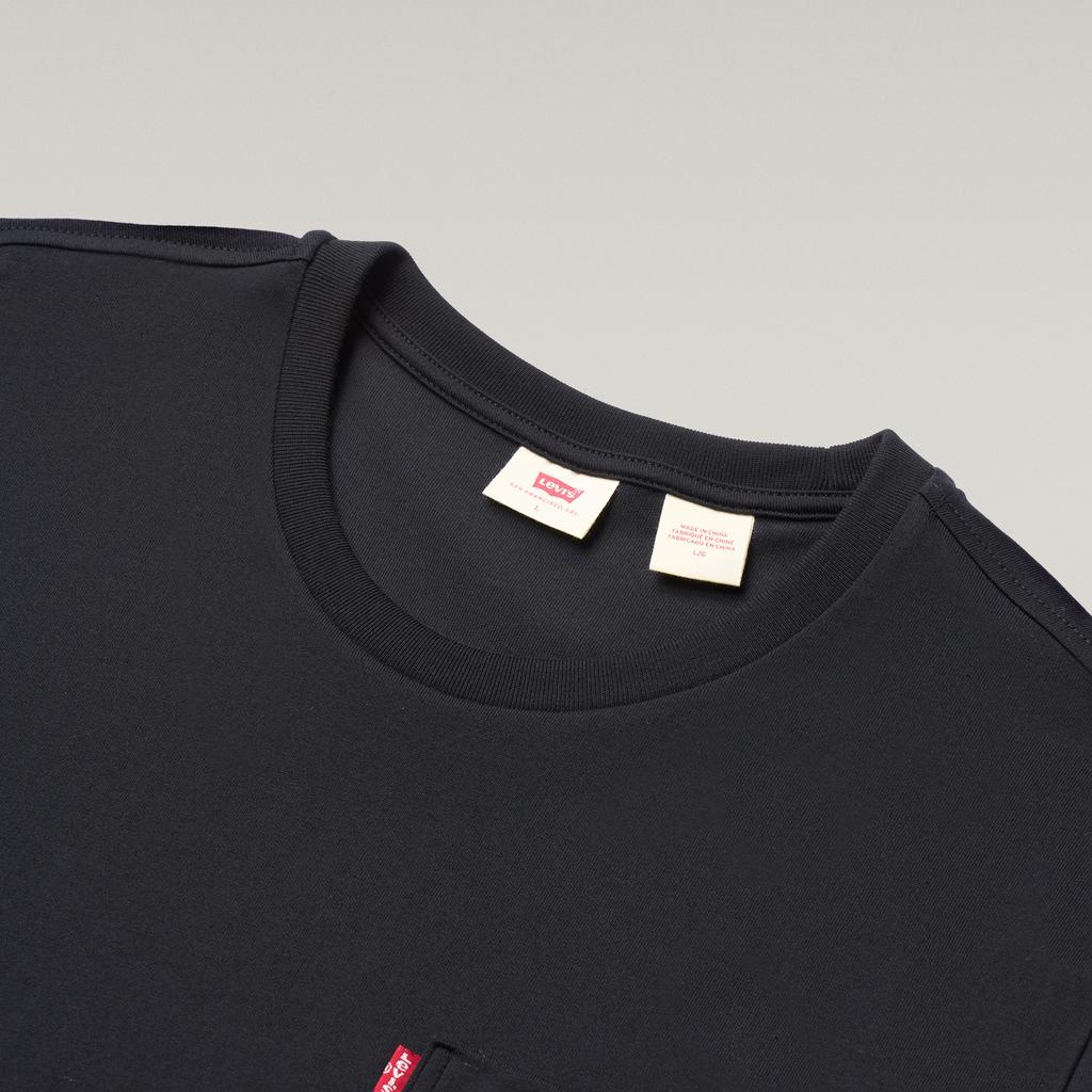 Levis Стандартный Американский Винтаж Повседневная Хлопчатобумажная Вязаная Карманная Футболка С Коротким Рукавом Унисекс Топы 006WX-0000