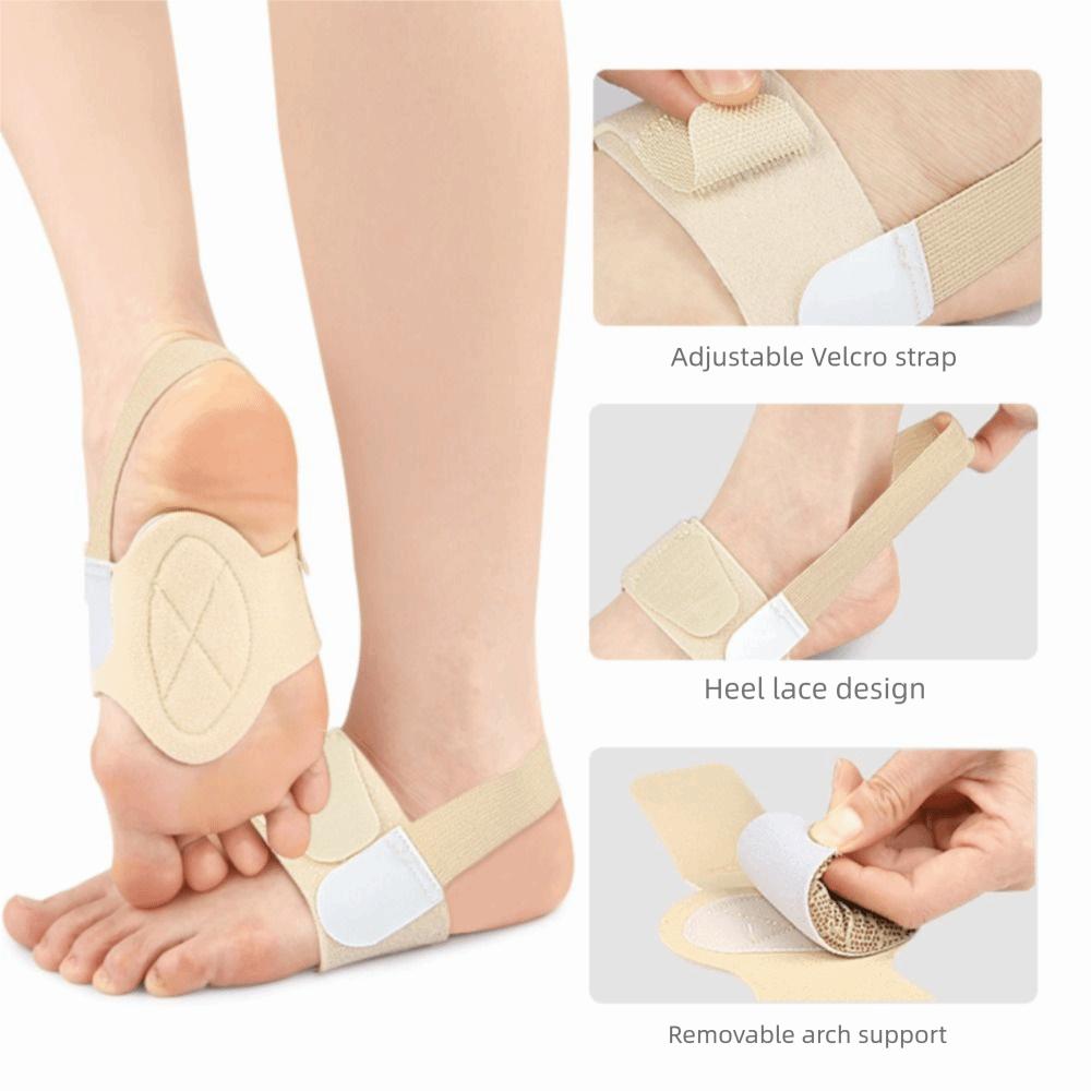 1 Pair Gel Comfort Flat Feet Insoles Adjustable Arch Support Insoles Plantar Uncomfortable