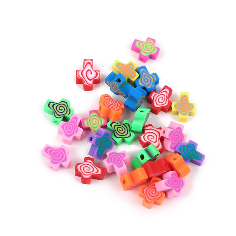 Diy Polymer Clay Soft Ceramic Beads, Round Soft Ceramic Beads Handmade Jewelry Accessories