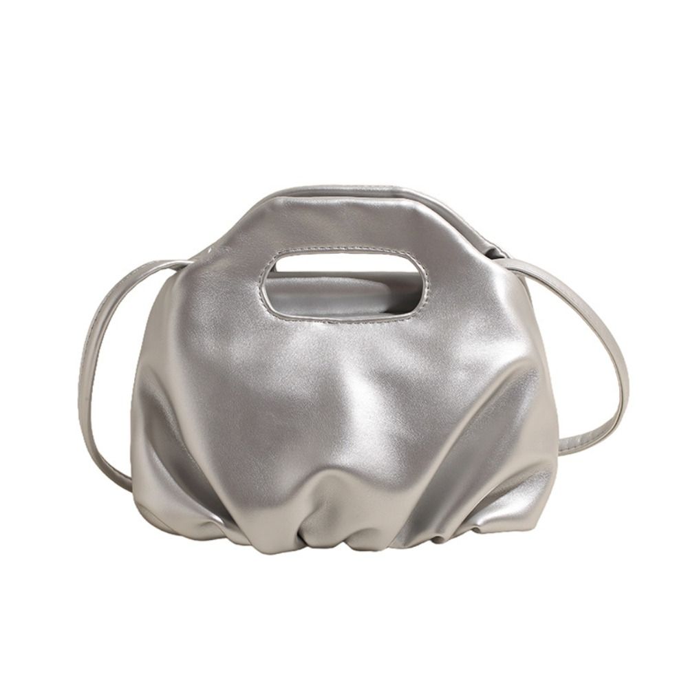 Корейский стиль Облако Сумка Сумка через плечо Пельмени Сумка-тоут Простая плиссированная женская сумка