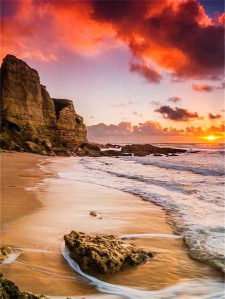 Набор для алмазной живописи «Приморский закатный пейзаж» Полный квадрат/круг 5d Diy Вышивка Мозаика Пляжный пейзаж Домашний декор