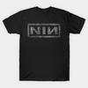 Мужская черная футболка с принтом Винтажная Nine In Nails Печать на трансферной бумаге без вырезания Хлопковая футболка