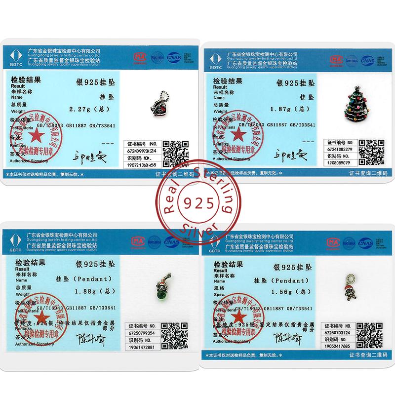 Christmas Charm Bead Pendant Copper Christmas Elk Snowman Santa Claus Charm Fit Original Bracelet Women Diy Jewelry