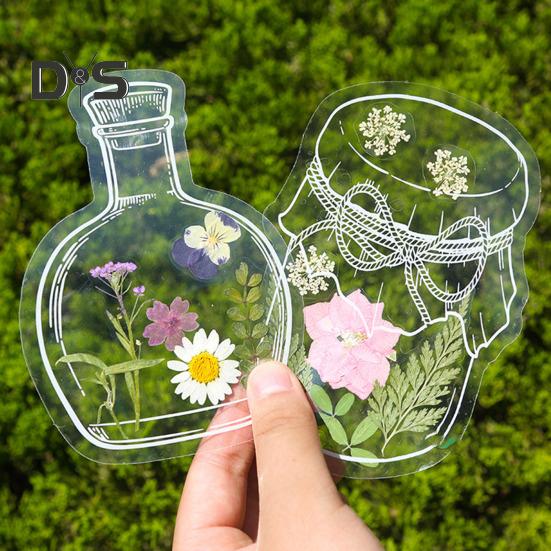 20 шт. Прозрачные закладки для книг из сухоцветов своими руками, набор для изготовления закладок из прессованных цветов для женщин