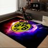 1PC Bvb 09 Football Club Rug Game Carpet, Floor Mat for Bedroom Living Room Entryway Rug, Home Decor Idea Gift for Christmas birthday
