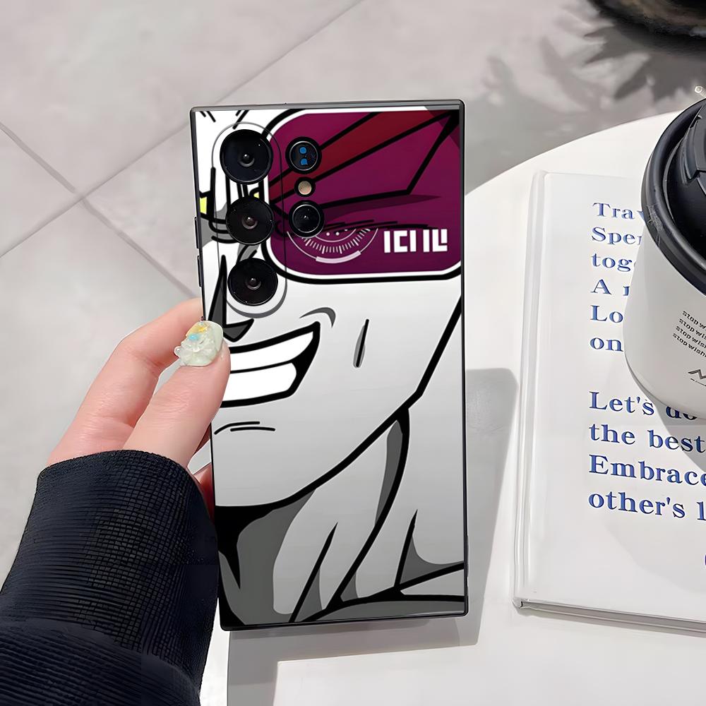 Dragon Ball Saiyan Goku Combat Power Phone Case For Samsung S26 Ultra S25 Edge Ultra S23 S22 S21 S20 Ultra Plus S24 Fe Glass Cov