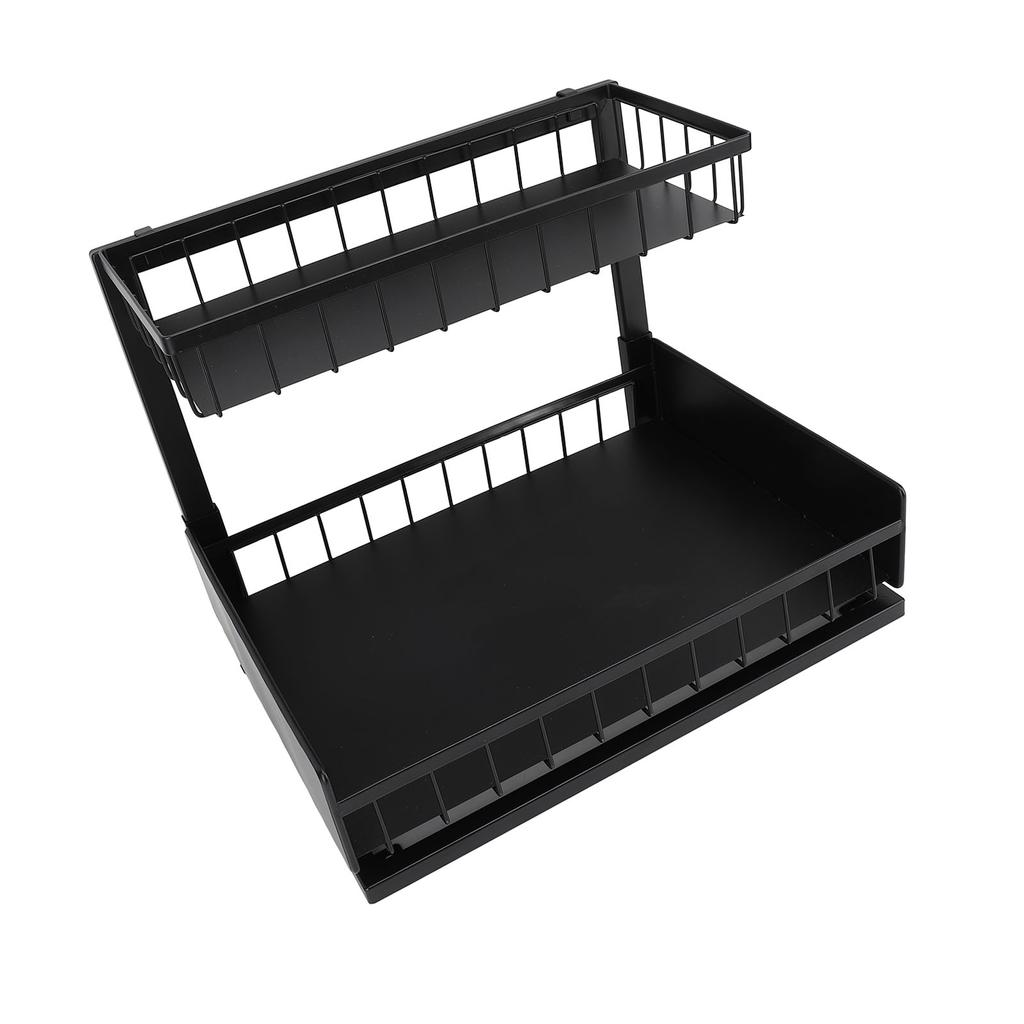 Органайзер под раковиной, съемный двухслойный металлический выдвижной шкаф, органайзер для выдвижной полки под раковину