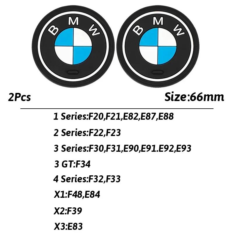 BMW 2Pcs Car Cup Holder Anti-Slip Coaster Pad Interior Accessories For BMW M G30 G32 G01 G02 G05 G06 G07 G26 G23 G22 F40 F20 G08