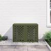 Air Conditioner Cover Olive Green 100 x 50 x 70 cm Steel