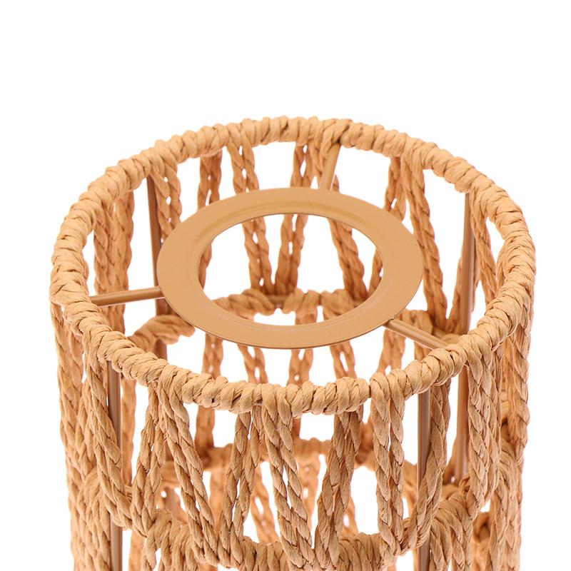 1 шт. Винтажный подвесной абажур Ручной работы Плетеный абажур Для гостиной Спальни Отеля Светильник из искусственного ротанга