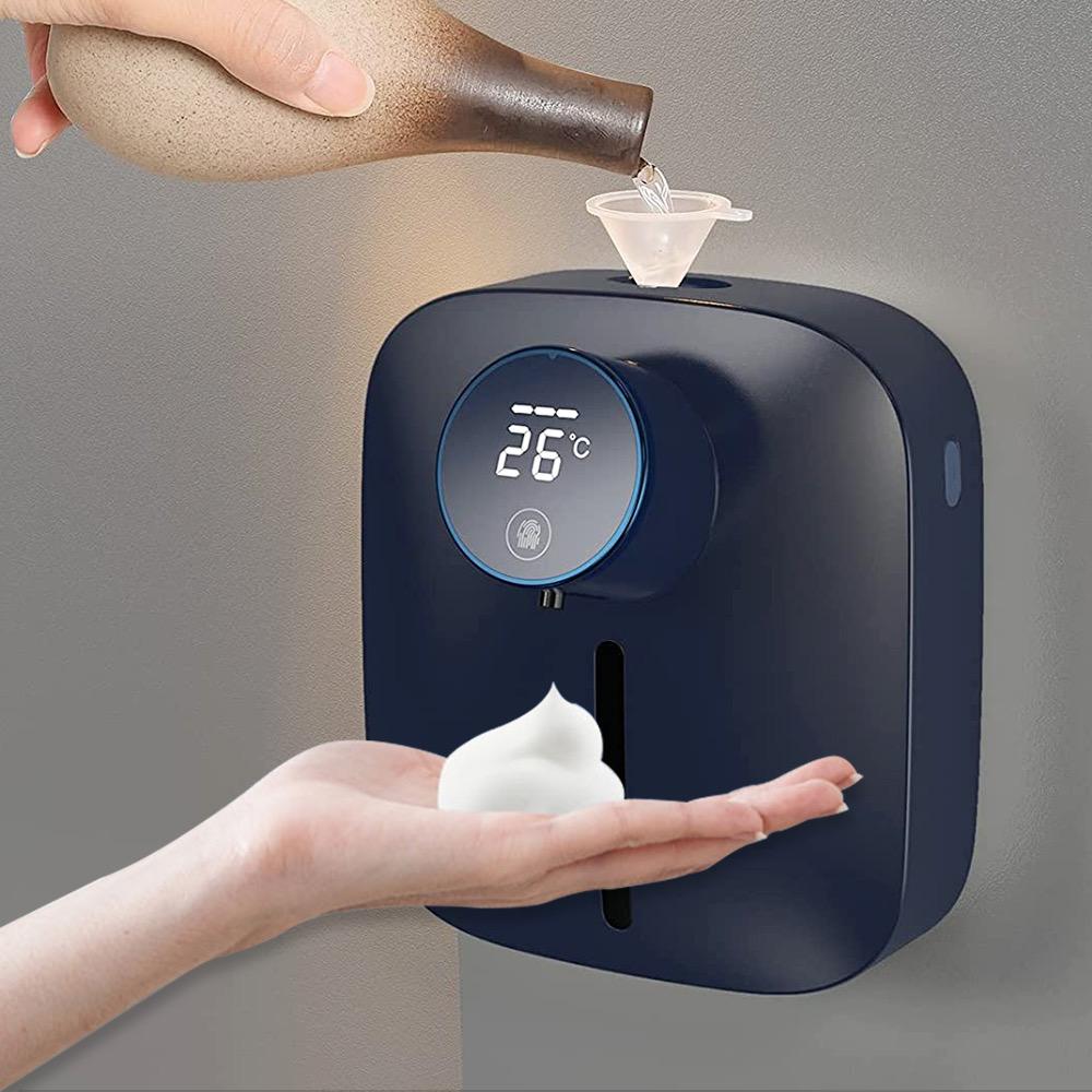 Диспенсер для мыла настенный электрический пенящийся светодиодный дисплей бесконтактный инфракрасный индукционный дозатор мыла дозатор жидкости