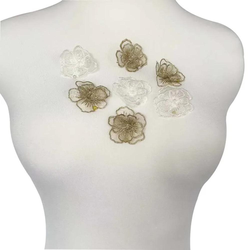 10 шт 3D шифоновая одежда роза 4 см DIY швейное ремесло украшение для украшения волос украшения ногтей