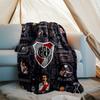 Club Atlético River Plate printed throw blanket—soft,warm;versatile blanket for all seasons—perfect as &air-conditioning throw,nap blanket