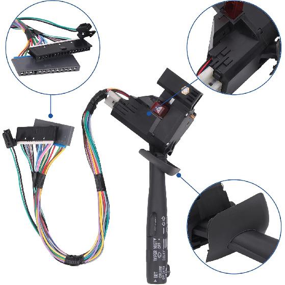Obaee Multi-Function Combination Switch With Turn Signal, Wiper, Hazard, Cruise Control Compatible With 1995-2002 Chevy Tahoe S10 GMC C1500 K1500