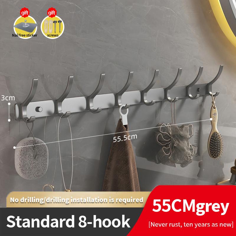 YUNJIEYA Черный/Белый/Цвет оружейной стали Дверные крючки Вешалка для одежды Хранение Спальня Крючок для одежды Настенный Кухонные аксессуары для ванной