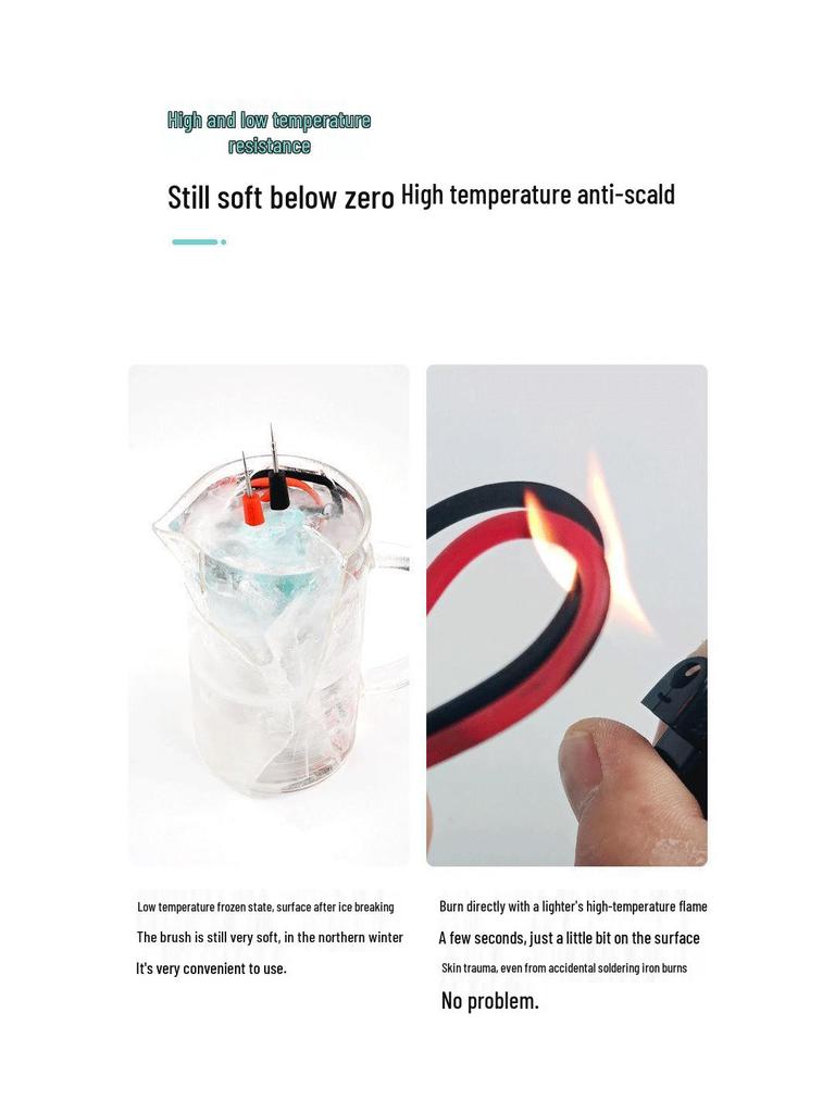 Сверх острые силиконовые щупы для мультиметра Pro - Защита от прожига и морозостойкая стальная игла Универсальные аксессуары