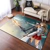 Hot Anime SAO Sword Art Online Modern House Living Room Floor Matte Bedroom Carpet Poster Mat Pattern Decorative Square Rug Gift