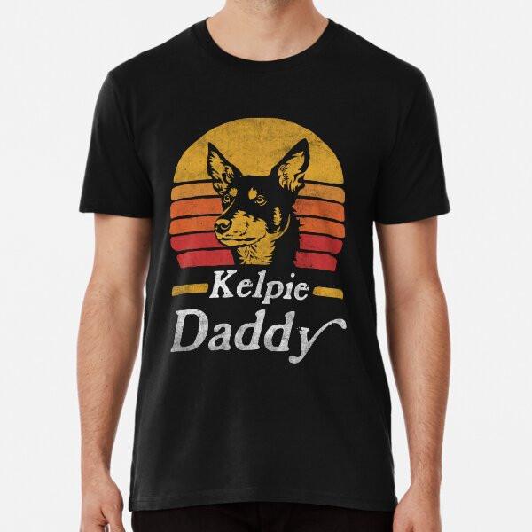Retro Vintage Australian Kelpie Daddy TShirt Made in Australia Unisex T-Shirt