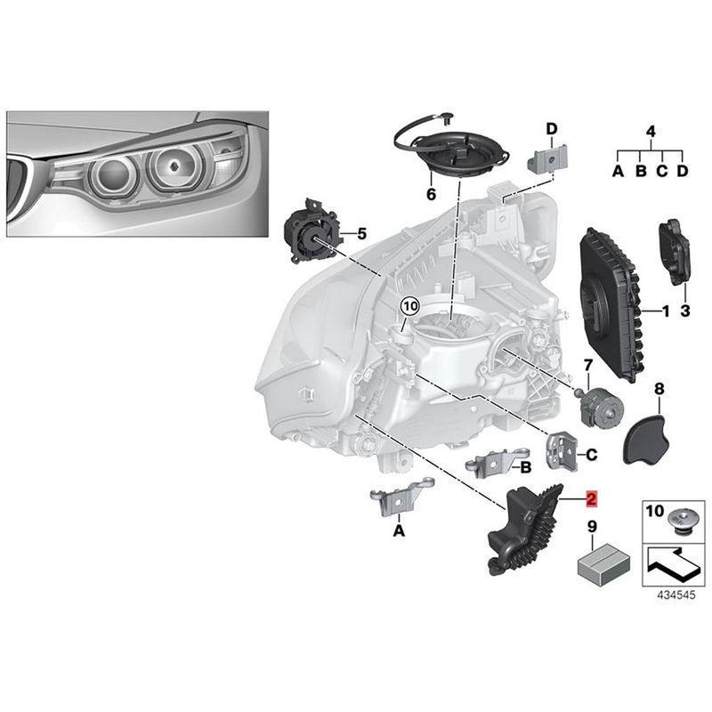 Powerful Headlight LED Module Ballast Turn Signal Light Source For BMW 3 Series F30 F31 LCI 2015- US Version