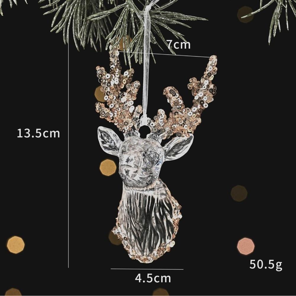 Christmas Reindeer Pendant Snowflake Ballet Girl Xmas Tree Pendants Party Decor