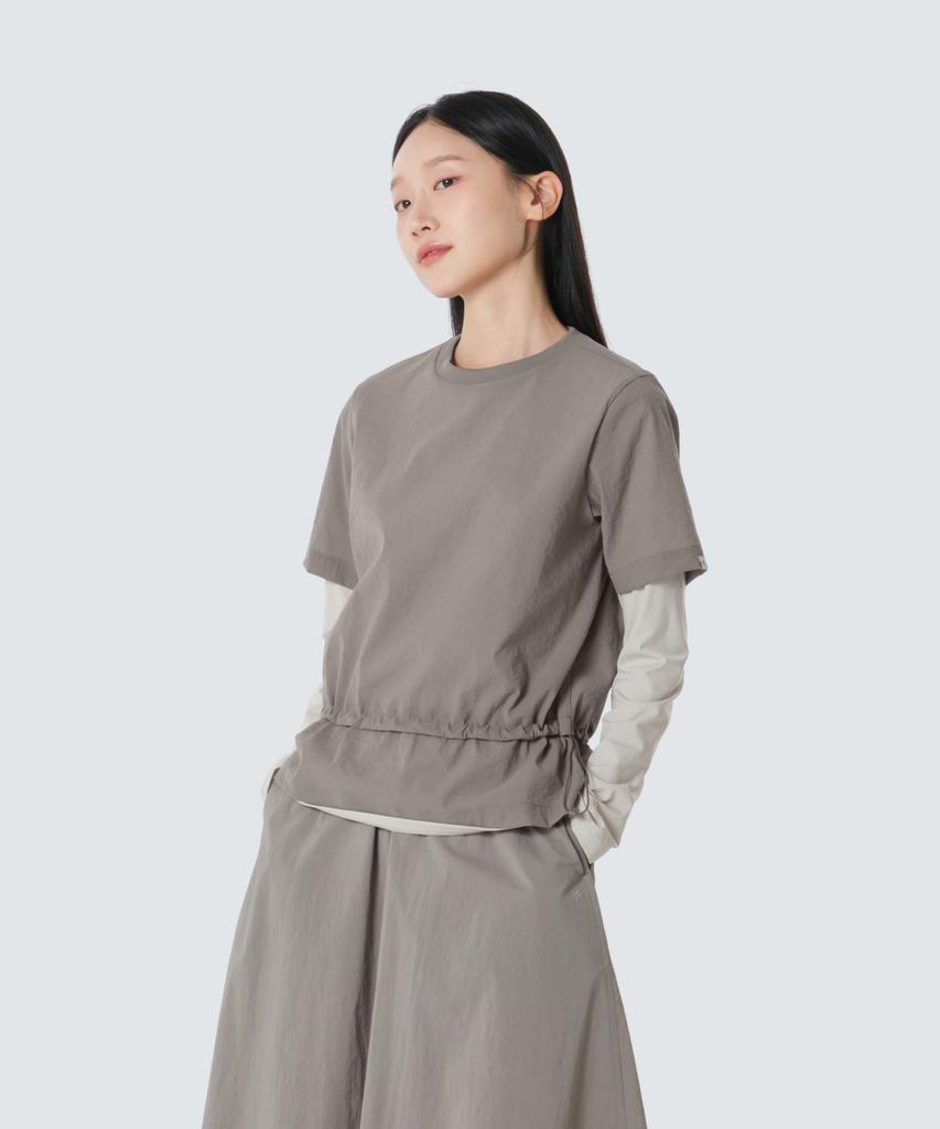 SNOWPEAK APPAREL Женская футболка с коротким рукавом Minute (S26Mwfts73) Винтажный Серый