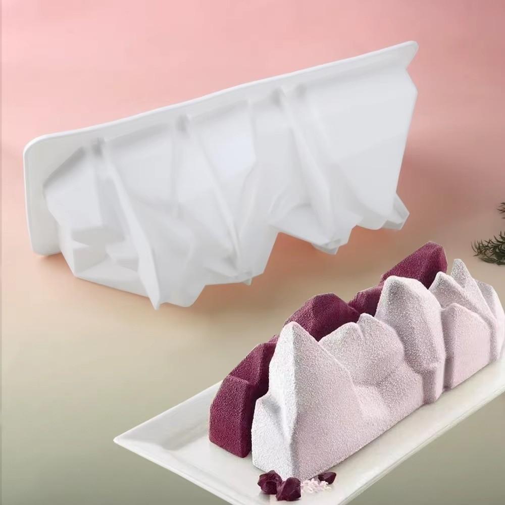 Силиконовая форма для муссового торта 3D Айсберг, пищевой силикон, гибкая, термостойкая, форма для французской выпечки, без BPA, многоразовая, кухонная форма для выпечки