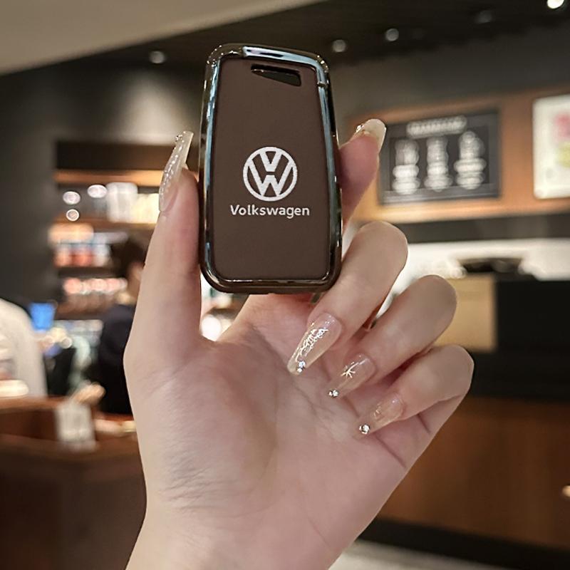 Для VOLKSWAGEN VW Для Volkswagen VW Passat B8 Polo Tiguan Atheon Taos Чехол для автомобильного ключа Держатель Защитный корпус Брелок Автомобильный В