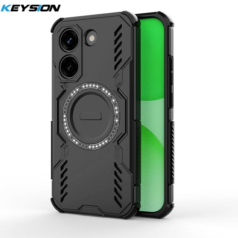 KEYSION Полый корпус с рассеиванием тепла для Xiaomi POCO X8 Pro Max TPU+PC Магнитное охлаждение Ударопрочный чехол для телефона для POCO X8 Pro
