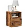 VidaXL Bedside Table 2 Pcs Old Wood 40x40x50 Cm Engineered Wood, Bedside Furniture, Side Table, Bed Cabinet, 856499