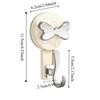 Wall Mount Hook Shower Hooks Home Decoration Clothes Hook Removable Suction Cup Hook  Household