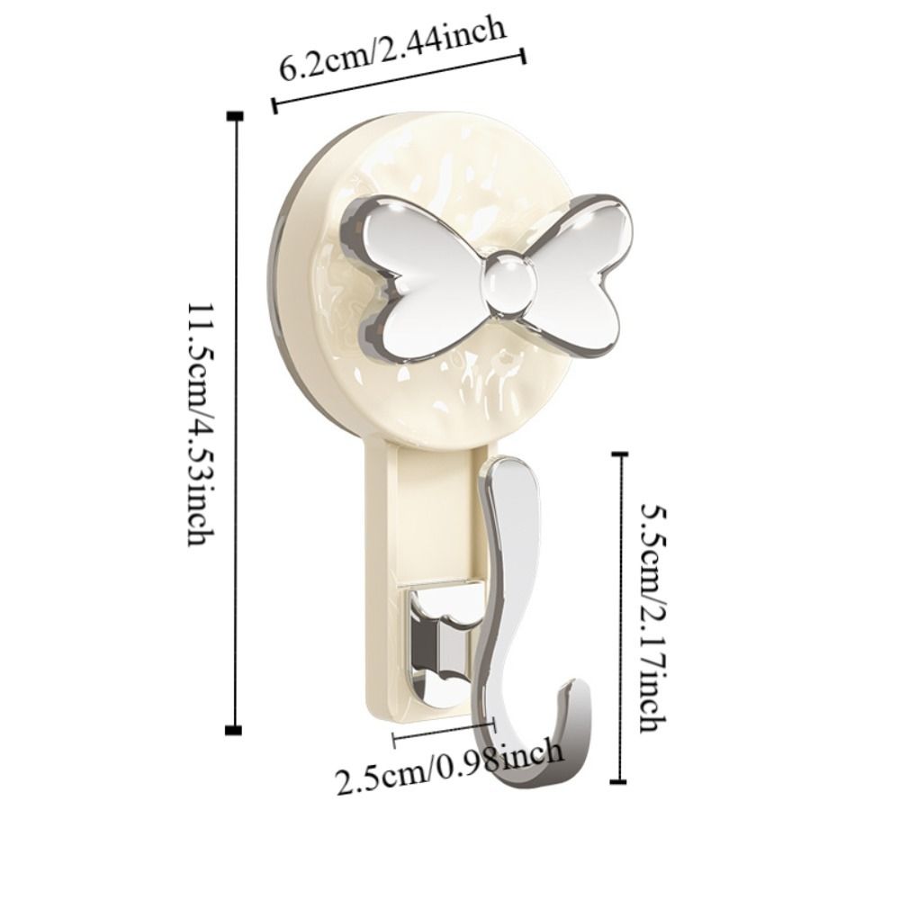 Wall Mount Hook Shower Hooks Home Decoration Clothes Hook Removable Suction Cup Hook  Household
