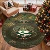 Club Santos Laguna Pattern Round Rug, Indoor/Outdoor Mat, for Picnic, Gameroom, Bedroom, Office, Living Room, Home Decor Carpet, Birthday Gift