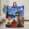 Super Soft Blanket Decorative Rapper Quevedo Music Throw Blanket  Flannel Bedspread For Bedroom Funny Sofa Bed Cover
