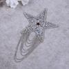 Нашивка на одежду Многоцелевая Блестящая Стразы Вшитые Кисточки Дизайн Сверкающая DIY Ручная Работа Пятиконечная Звезда Куртка Футболка Аппликация Наклейка для Шарфа