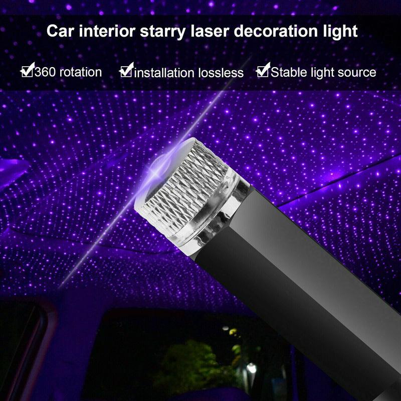 USB Автомобильный Проектор Светодиодный Проектор Звездного Неба Романтические Автомобильные Аксессуары Декоративный Интерьер Автомобиля Потолочный Звездный Свет
