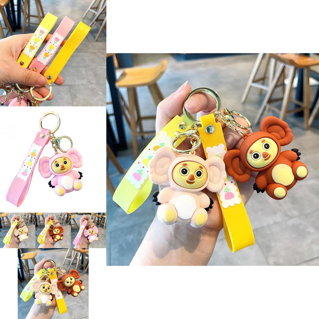 Очаровательный брелок Чебурашка, смола, обезьянка, украшение для машины, милый мультяшный подарок