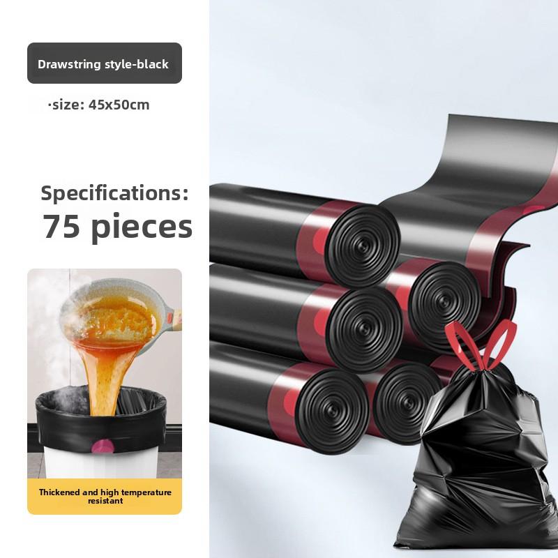 Сверхпрочные бытовые мешки для мусора с завязками