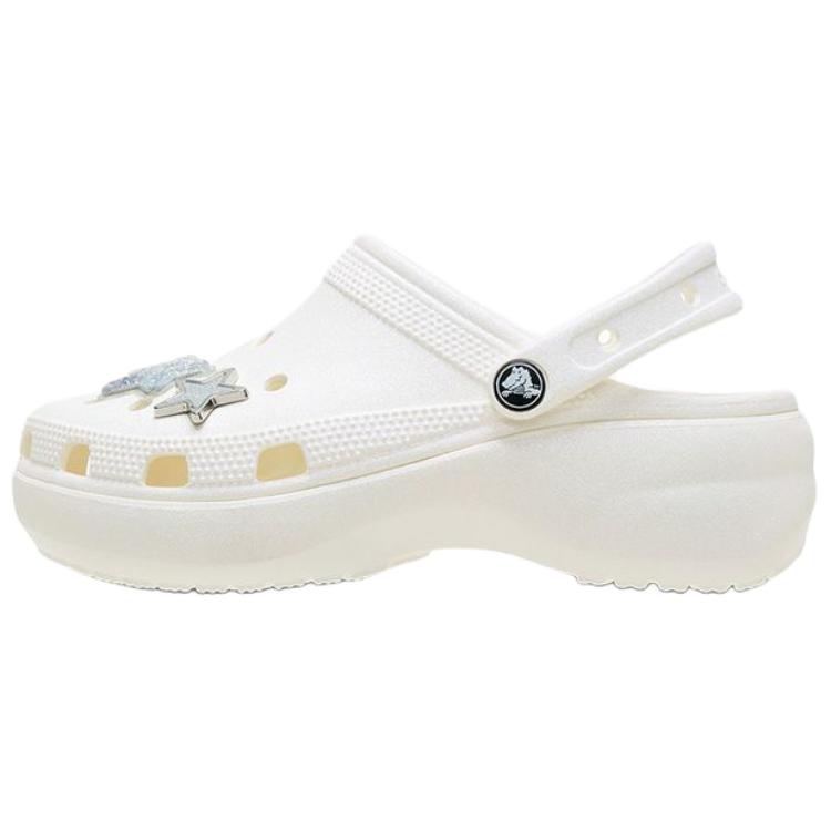 Crocs Classic Shining Star Decor Cloud Clogs Women Clogs White 211734-0WV