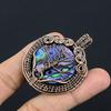 Tree Of Life Abalone Shell 999 Copper Wire Wrapped Pendant, Handmade Gemstone Pendant Jewelry, Gifts For Wife Brand New Pendant