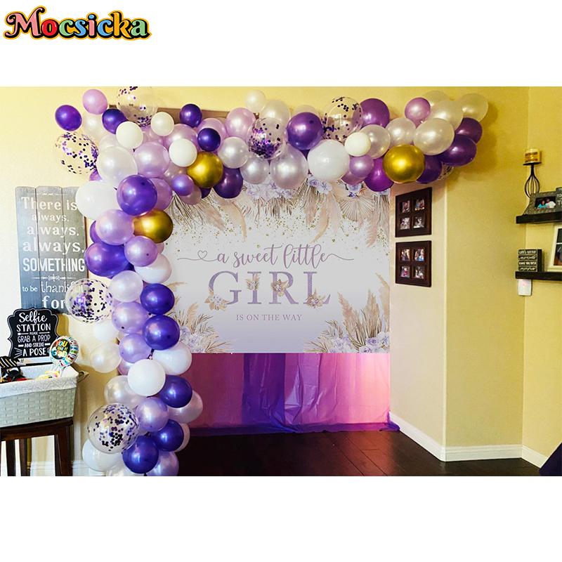 Mocsicka Фон для фотосессии на Baby Shower, Декор для вечеринки в честь первого дня рождения, Фотофон для Крещения, Баннер с реквизитом для студийной съемки новорожденных